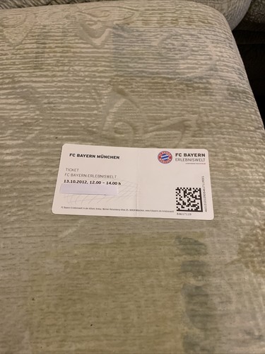 Used sammler ticket - ticket, bayern