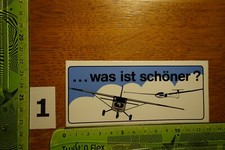 Alter Aufkleber SportFlugzeug Segelflugzeug ...was ist schöner?