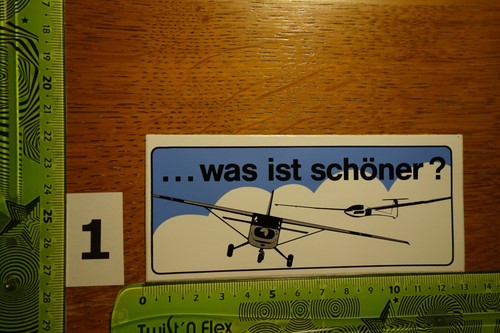 Alter aufkleber sportflugzeug - aufkleber,