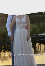 Brautkleid linie cremeweiß - a-linie,