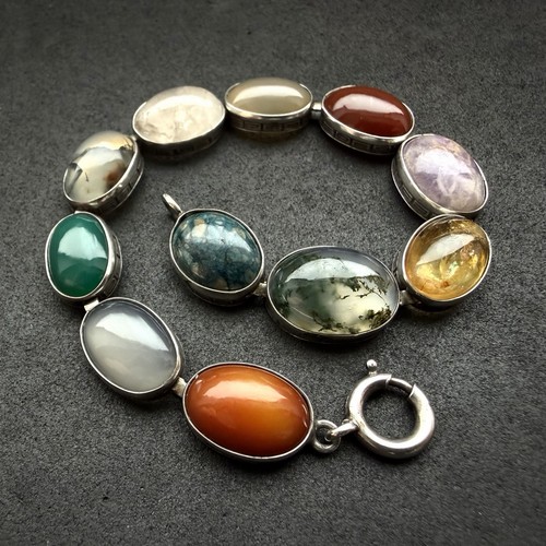 Art deco multistone armband - deco,