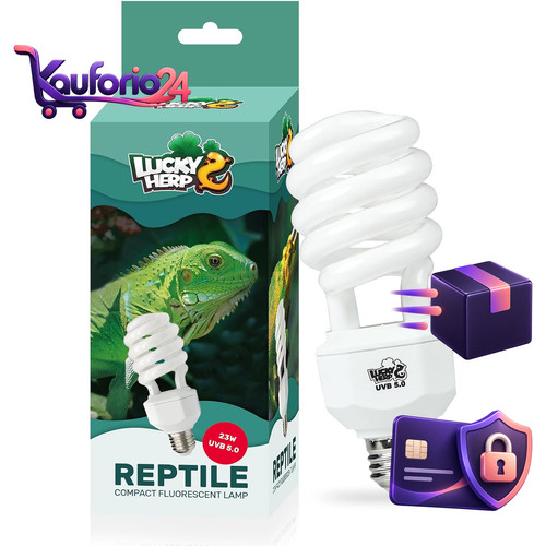 Uvb lampe 23w e27 kompakt - 5.0,