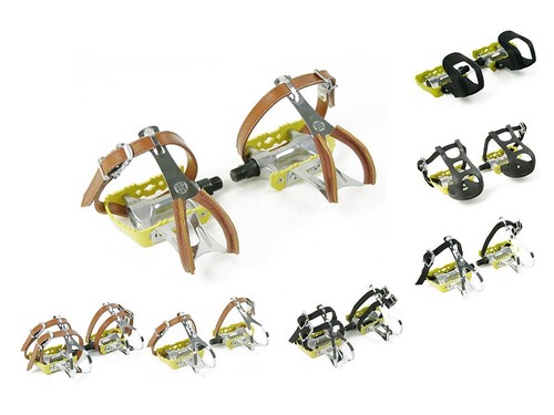 Gelbe rennrad fahrrad pedale - gelbe,