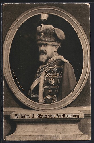 Ansichtskarte könig wilhelm - könig,