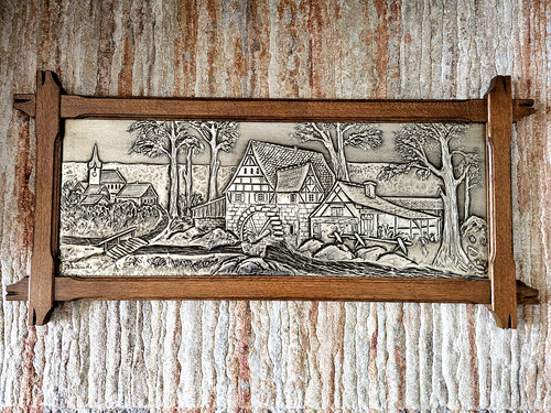Antikes zinn wandbild - antikes, 3d