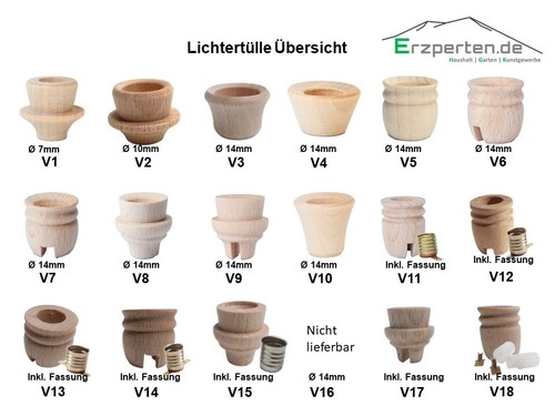 Lichtertüllen holz pyramide - lichtertüllen,