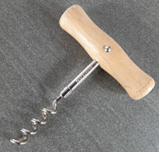 Korkenzieher von Fackelmann Holz und Metall Holz braun Weinöffner Öffner 10 cm