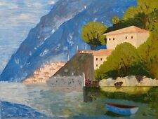 Ölbild "KÜSTENSTÄDTCHEN"