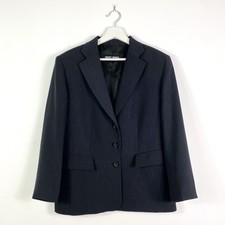 Gerry Weber Blazer Gr.44 Damen Grau Blau Business Jacke Kostümjacke