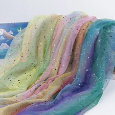 Regenbogen Tüllstoff