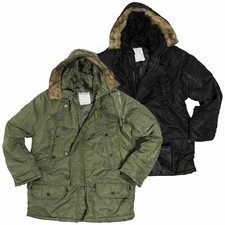 N3B POLARPARKA Parka XS-3XL Winterjacke US Herren Mantel Pelzkapuze Polarjacke