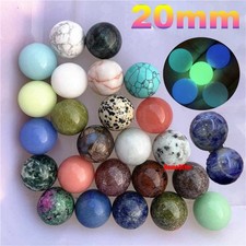 20mm Natürliche Edelstein Kugeln Massive Kristall Stein Kugel Sorten Jadekugeln