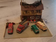 Diorama Brandruine Gasthaus