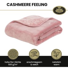 Gözze Cashmerfeeling Kuscheldecke XXL. 240x220 Wohndecke Schlafdecke -Premium