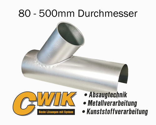 Sattelstück mit abzweig - mit, 45°