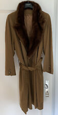 Damenmantel Kaschmir mit Nerzkragen und Hamsterfutter
