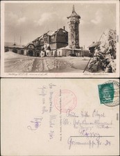 Ansichtskarte Sankt Joachimsthal Jáchymov Partie am Keilberg im Winter 1928