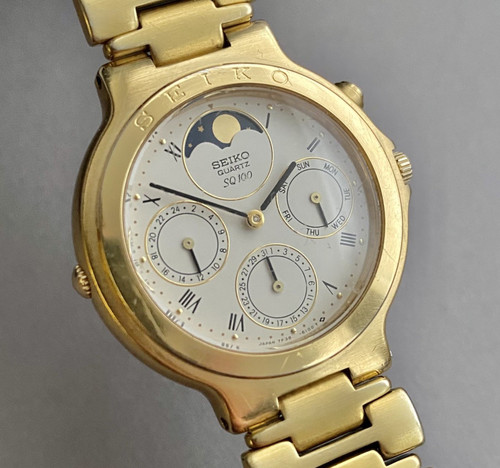 Seiko moonphase 7f38 6110 - seiko,