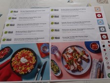 10 Rezeptkarten Hello fresh, gemischt