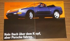 Seltene Werbung PORSCHE 968 CABRIO - Kein Dach über dem Kopf 1992