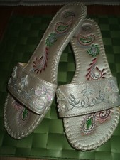 Sexy Strandschuhe Partyschuhe Zoccoli Pantoletten Sandaletten Clogs Mules 37 TOP