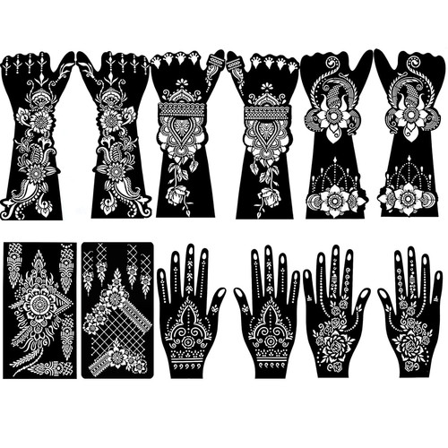 Henna tattoo schablonen kit - tattoo,