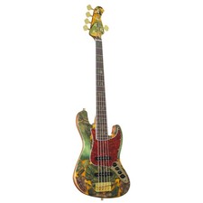 Fame Custom JB 5 Special Burl Green - E-Bass