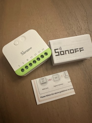 Sonoff mini duo kanal zigbee - mini,