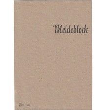 German WW2 Meldeblock, report notebook - replica
