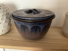 KMK Kupfermühle Keramik Deckeldose Dekor Basalt 45000