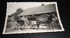 Altes Foto Landwirtschaft, Bauern mit Pferdegespann um 1930 (2)