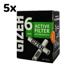 5x Gizeh Active Filter 6 mm