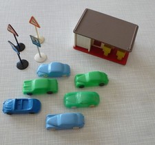 Plastik Spielzeug Tankstelle Autos Modelbau 50,60er Jahre