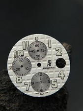 #1033 ORIGINAL AUDEMARS PIGUET ROYAL OAK OFFSHORE CHRONO SILBER ZIFFERBLATT