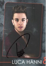LUCA HÄNNI Autogrammkarte handsigniert DANCE UNTIL WE DIE ESC Dieter Bohlen DSDS