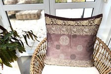 BASSETTI Kissenhülle 60x60 PALLAVICINO G1 Grau Lila DEKO Kissen Hülle Baumwolle