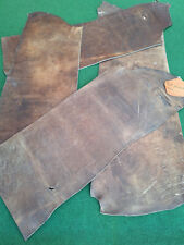 Rindsleder gewachst dunkelbraun-antik 6mm dick Kuhglockenband zur Auswahl