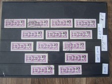 DDR; Lot Dienstmarken 6 - 15