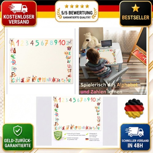 Abc schreibtischunterlage - abc,