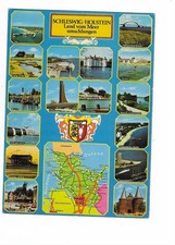 R784 AK Schleswig-Holstein Landkarte Mehrbildkarte gelaufen 1982