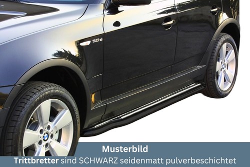 Trittbretter schwarz für bmw - schwarz,