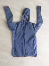 Bergans Fleece Hood Fullzip Blau  Gr. L