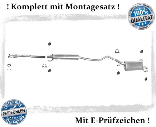 Auspuffanlage opel corsa 0 - corsa, 1.0