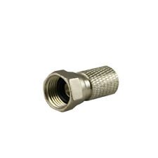 100x F-Stecker SAT 7,5mm F-Aufdrehstecker mit Dichtring F-Connector Koax Stecker