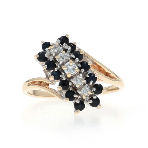 Gelbgold saphir diamant - gelbgold,