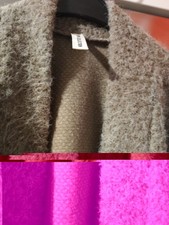 Neue Bouclé Jacke Oversitz Made In Italy schlamm