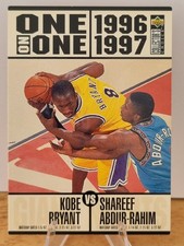 Kobe Bryant Upper Deck 96 Rookie Insert One On One NBA Trading Card Basketball?
