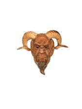Krampusmaske Holzgeschnitzt