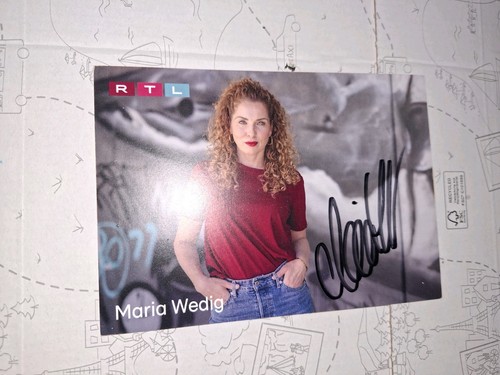 Autogrammkarte maria wedig - maria,