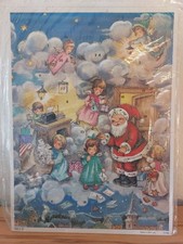 Alter nostalgischer Adventskalender, original eingeschweißt - mit GLITZER